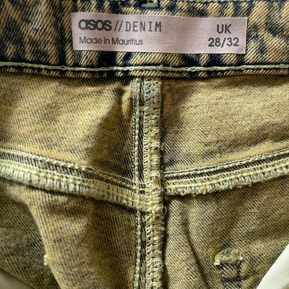 Lemon acid washed jeans never worn from ASOS - Picture 2 of 7